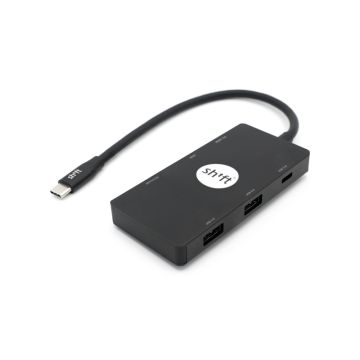 SHIFThub USB-C-Hub in der Frontalansicht